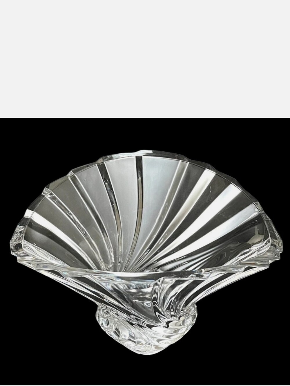 Mikasa Flores Flair Crystal Bowl / Vase 8,25 - Picture 5 of 6